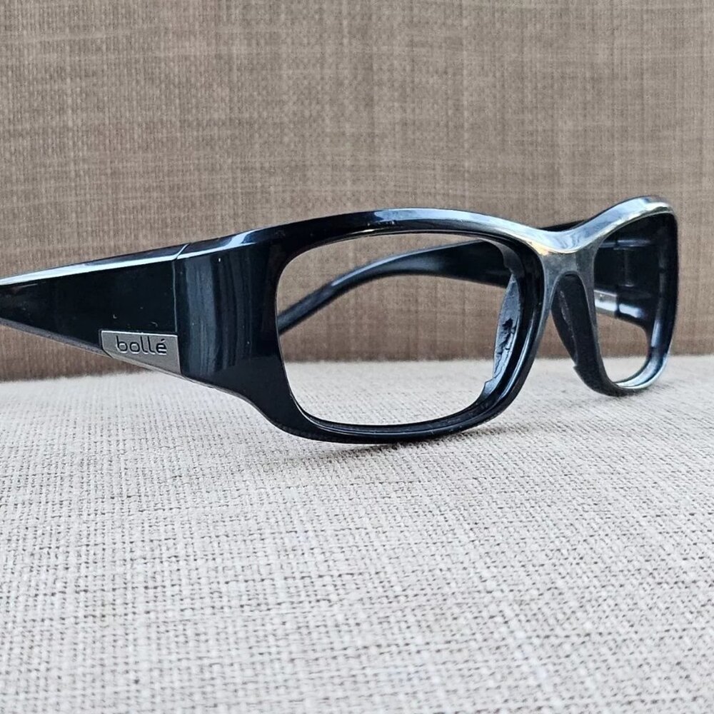 Bolle Men Eyeglasses Frame Black ORIGIN 11013 Wrap Glasses Frame Read desc
